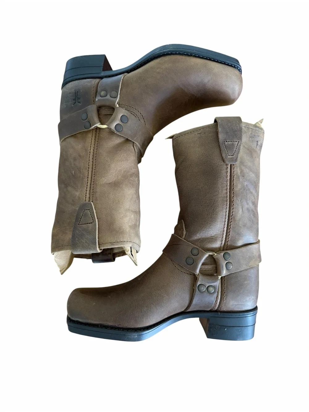 Frye NEW Youth Vintage Small Frye Pull On Harness Boots Size 12.5 #267056